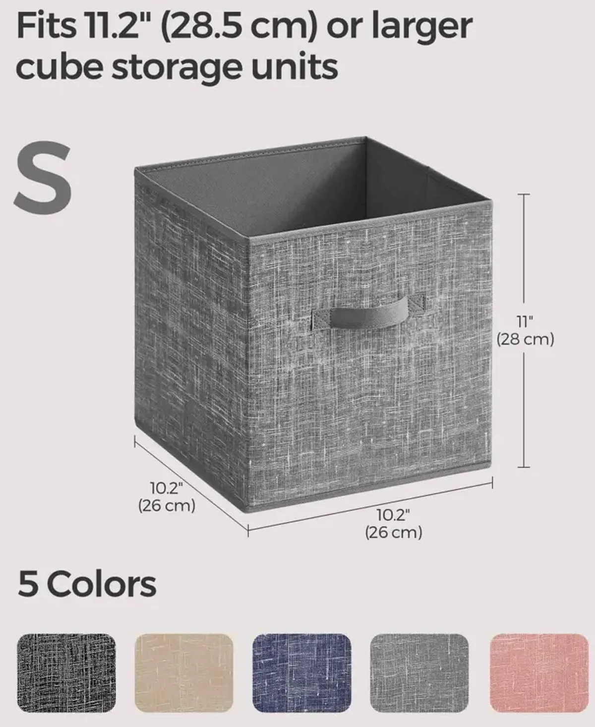 Set of 8 Storage Cubes for Versatile Organization and Stylish Home Décor