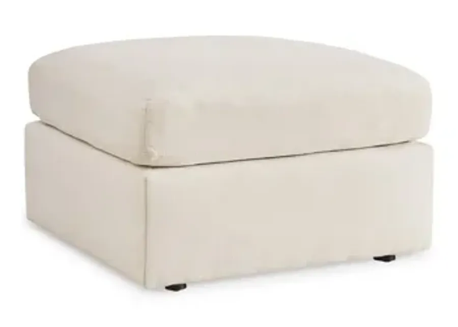 Modmax Oversized Accent Ottoman- White