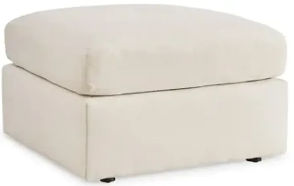 Modmax Oversized Accent Ottoman- White