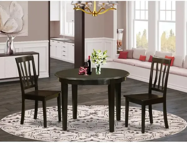 3 PC Kitchen nook Dining set-Kitchen Table and 2 dinette Chairs