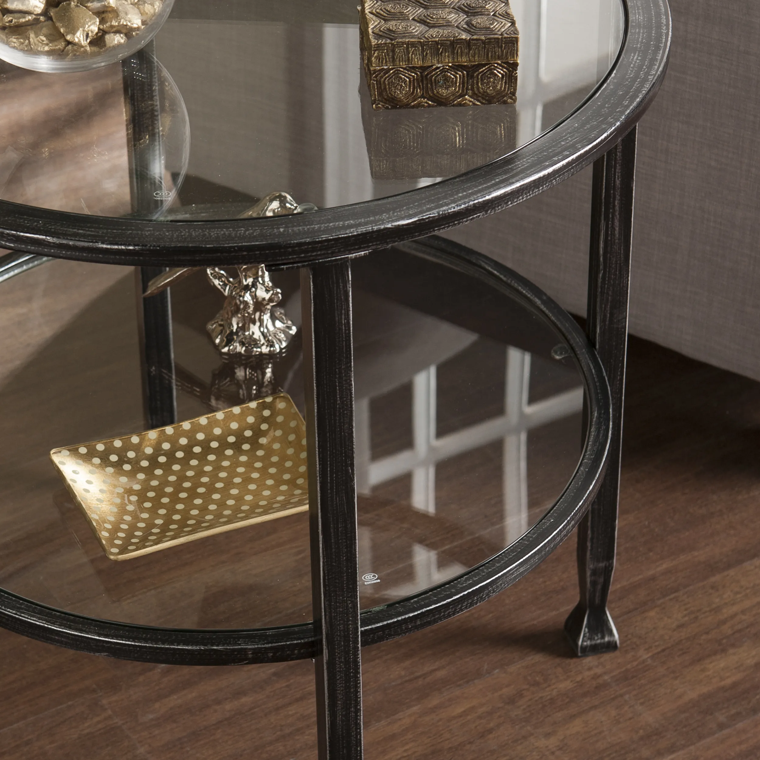 Bexley Metal/Glass  End Table