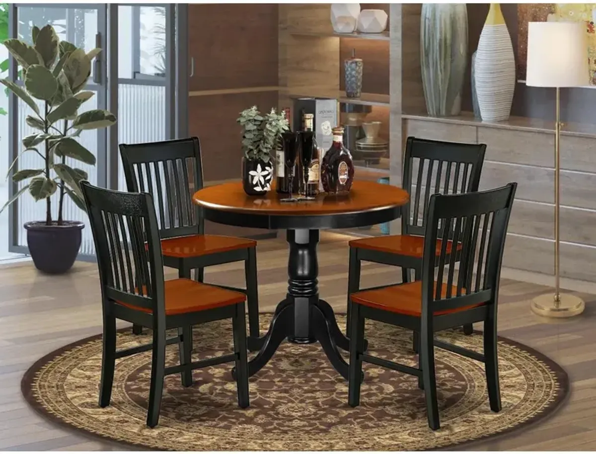 Dining Room Set Black & Cherry