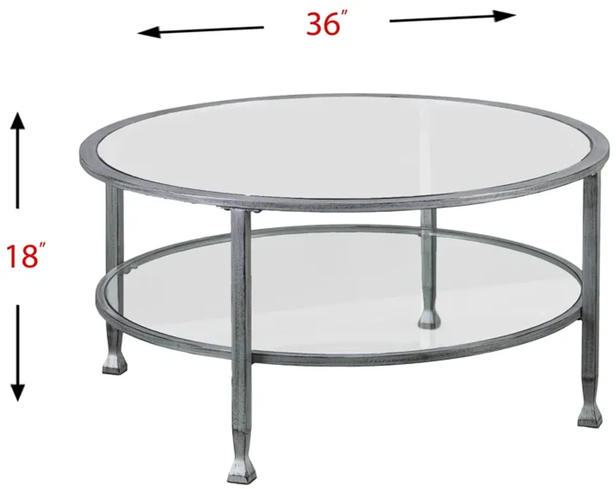 Bexley Metal/Glass Cocktail Table