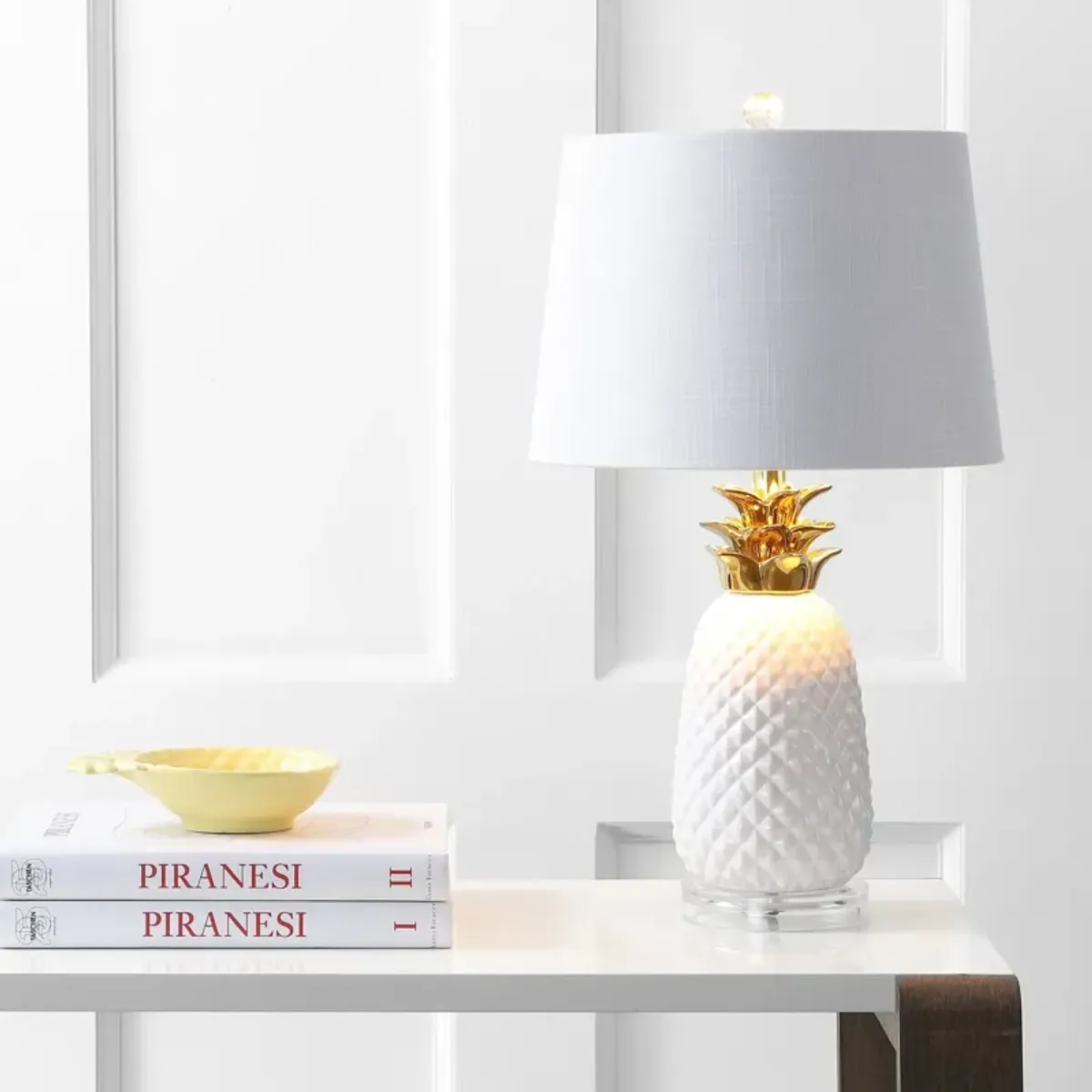 Pineapple Ceramic LED Table Lamp