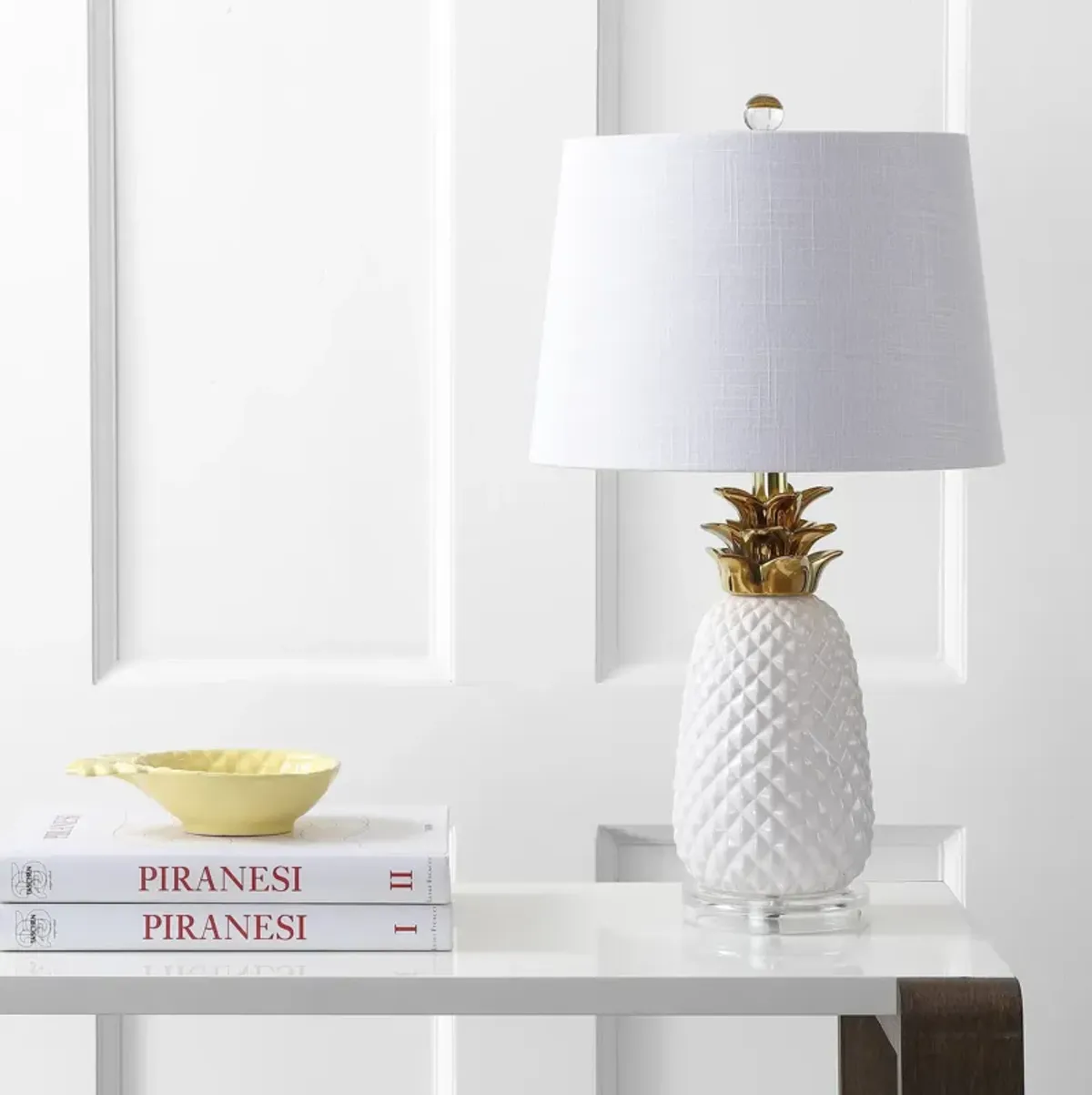 Pineapple Ceramic LED Table Lamp