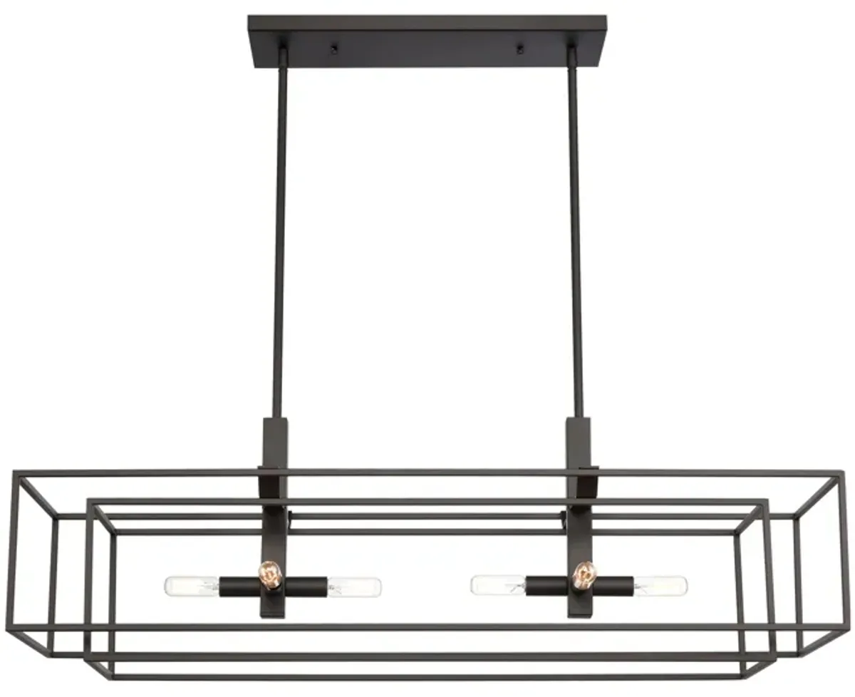 Kinsley 38'' Wide 8-Light Linear Chandelier