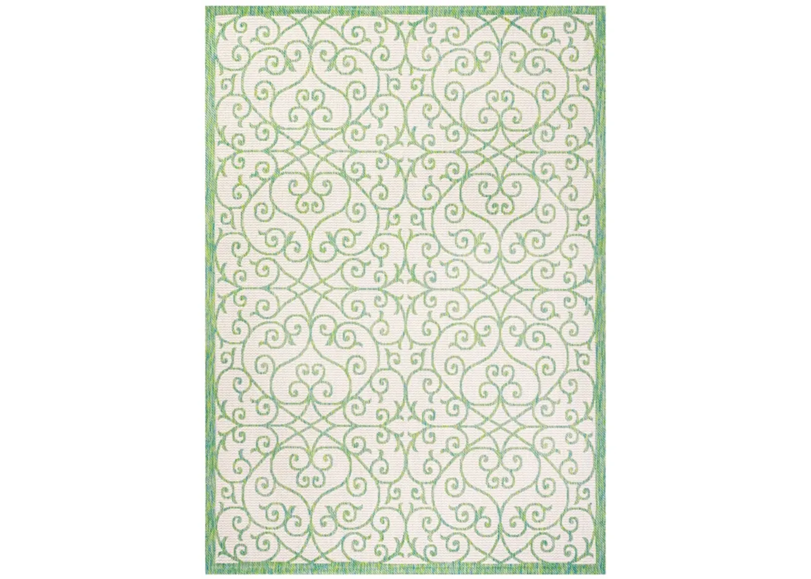 Madrid Vintage Filigree Textured Weave Indoor/Outdoor Area Rug