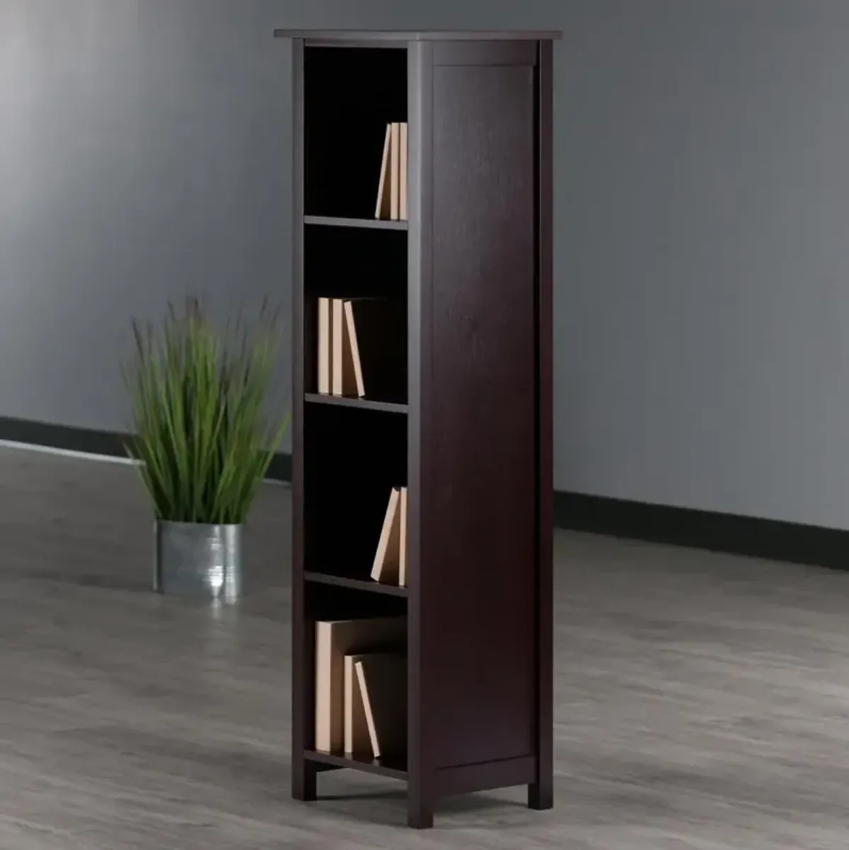 Milan Storage Shelf or Bookcase 5-Tier, Tall