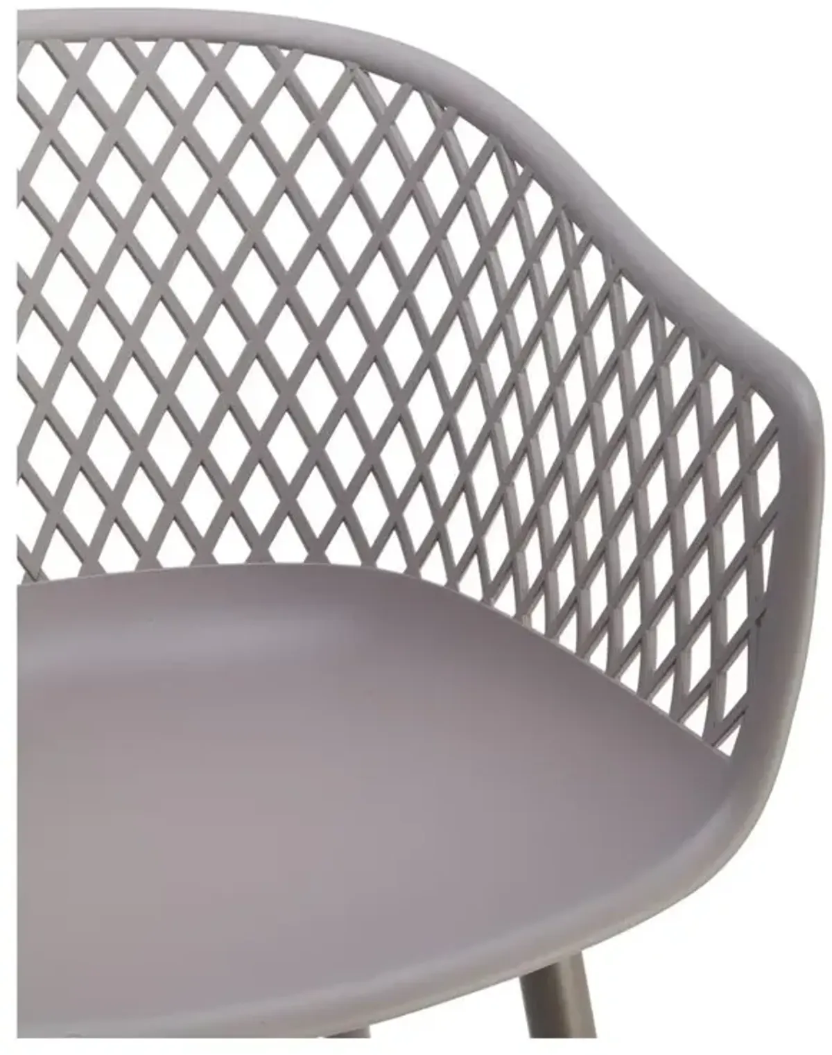 Moe's Home Collection Piazza Outdoor Chair Grey-Set Of Two