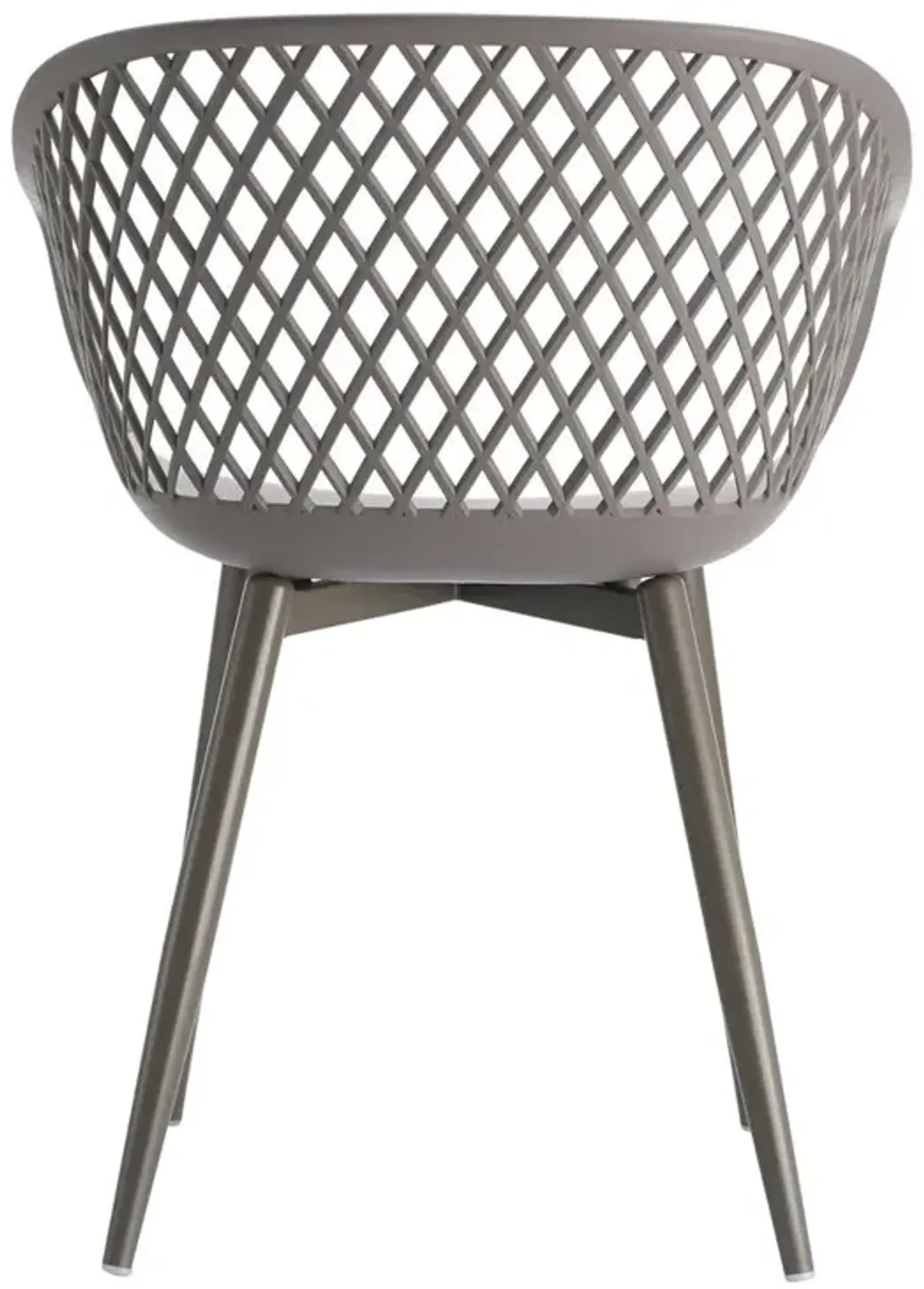 Moe's Home Collection Piazza Outdoor Chair Grey-Set Of Two