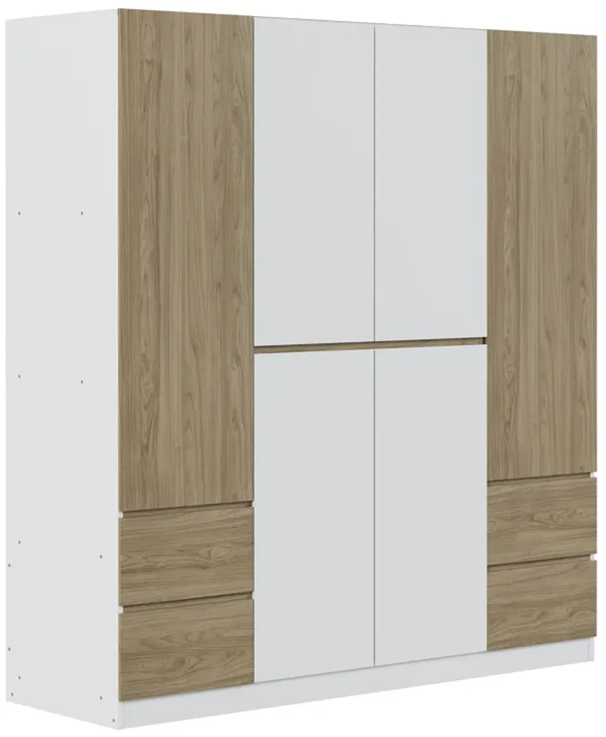 Merax 6-Door Wooden Wardrobe Closet