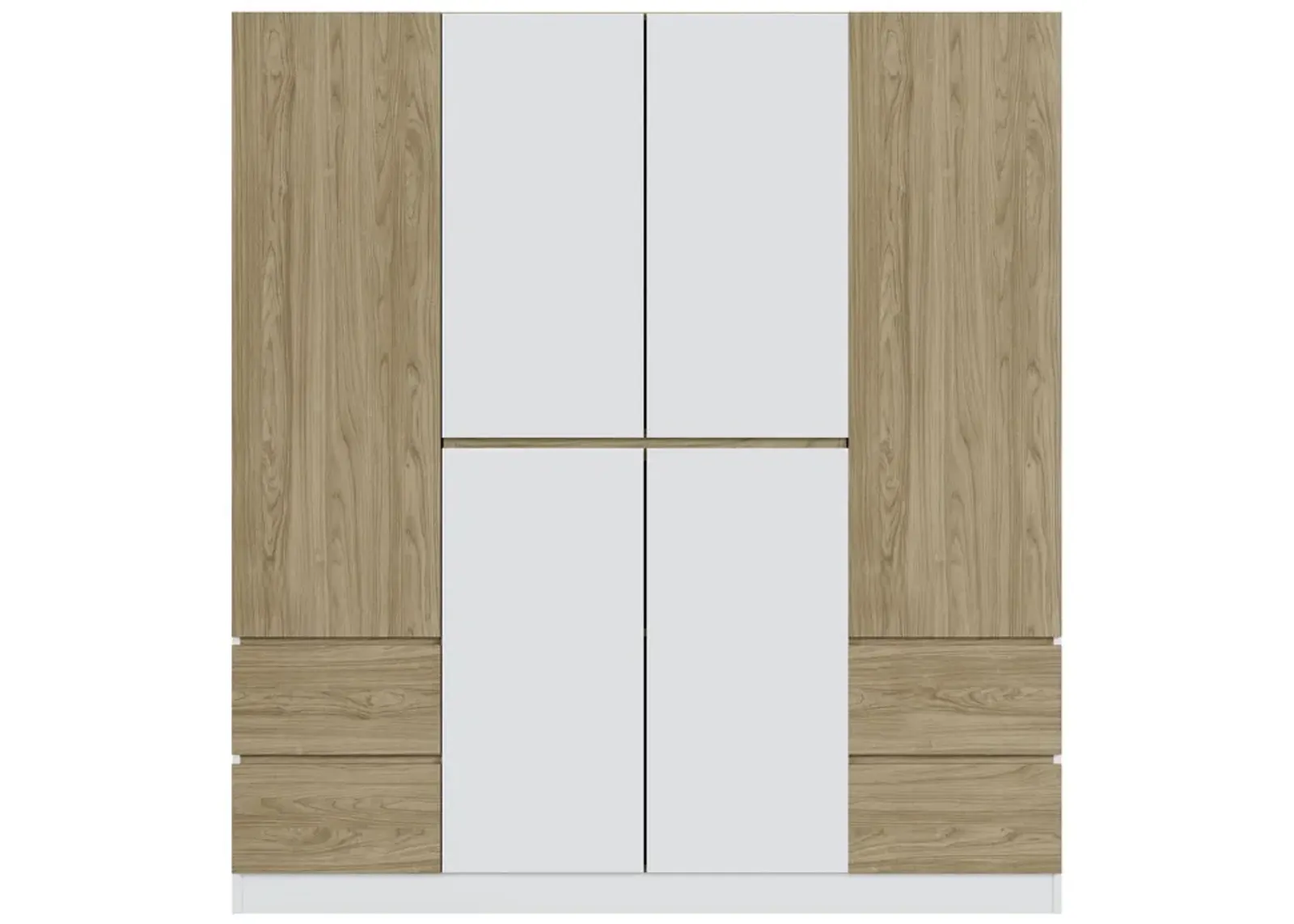 Merax 6-Door Wooden Wardrobe Closet