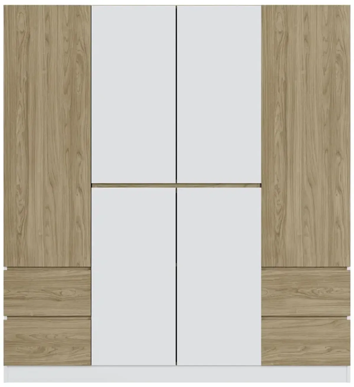 Merax 6-Door Wooden Wardrobe Closet