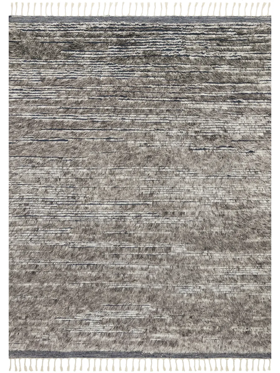 Khalid KF04 Pewter/Ink 7'9" x 9'9" Rug