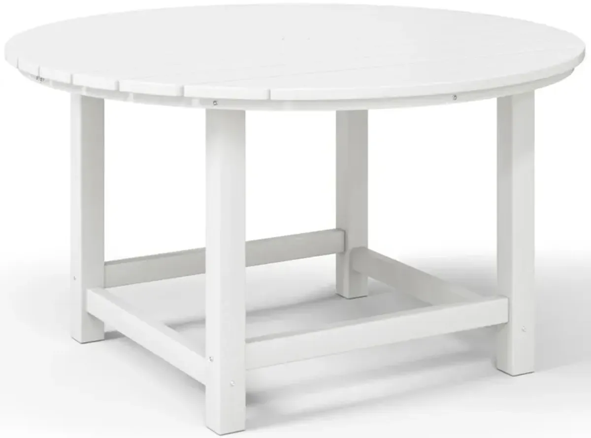 WestinTrends Kids Outdoor Patio Furniture HDPE Round Dining Table