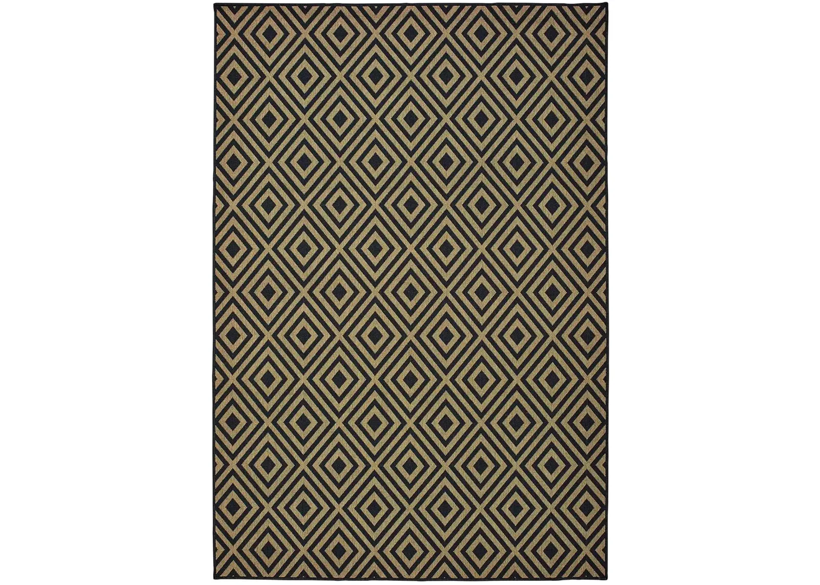 Marina 2'5" x 4'5" Black Rug