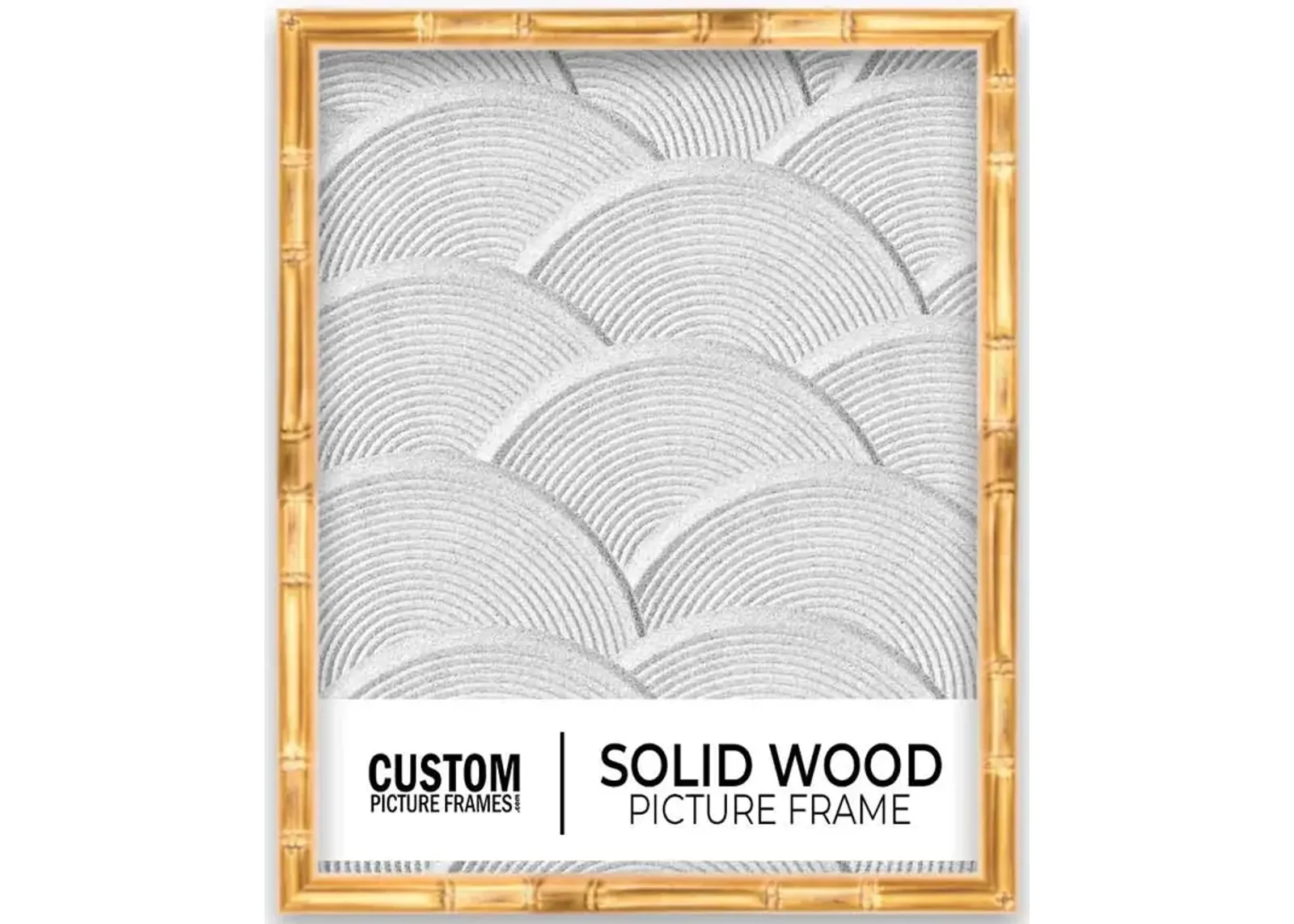 Gold Bamboo Picture Frame