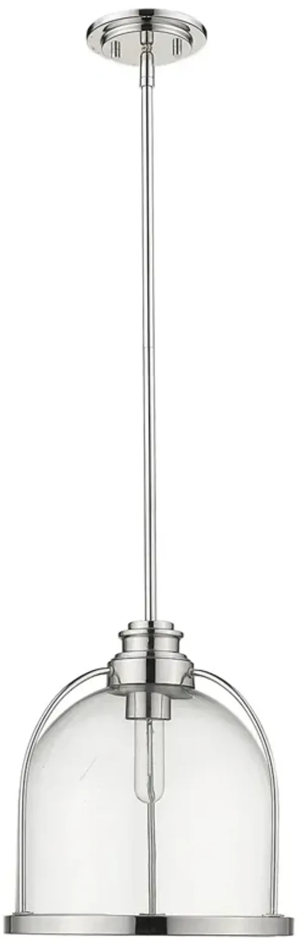 Hivvago Stanton 1-Light Polished Nickel Pendant