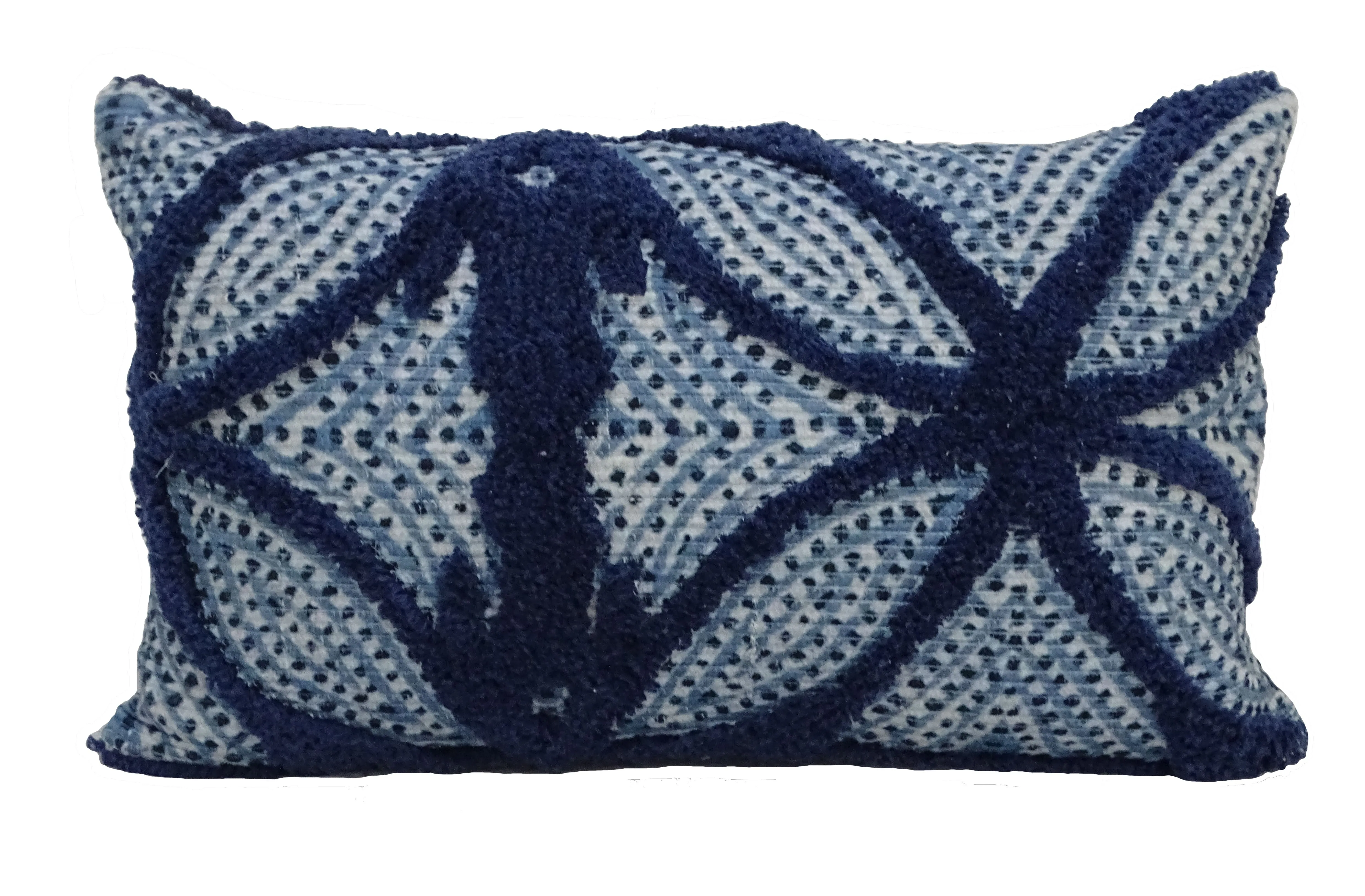 Blue Hues 14" X 24" Throw Pillow for couch