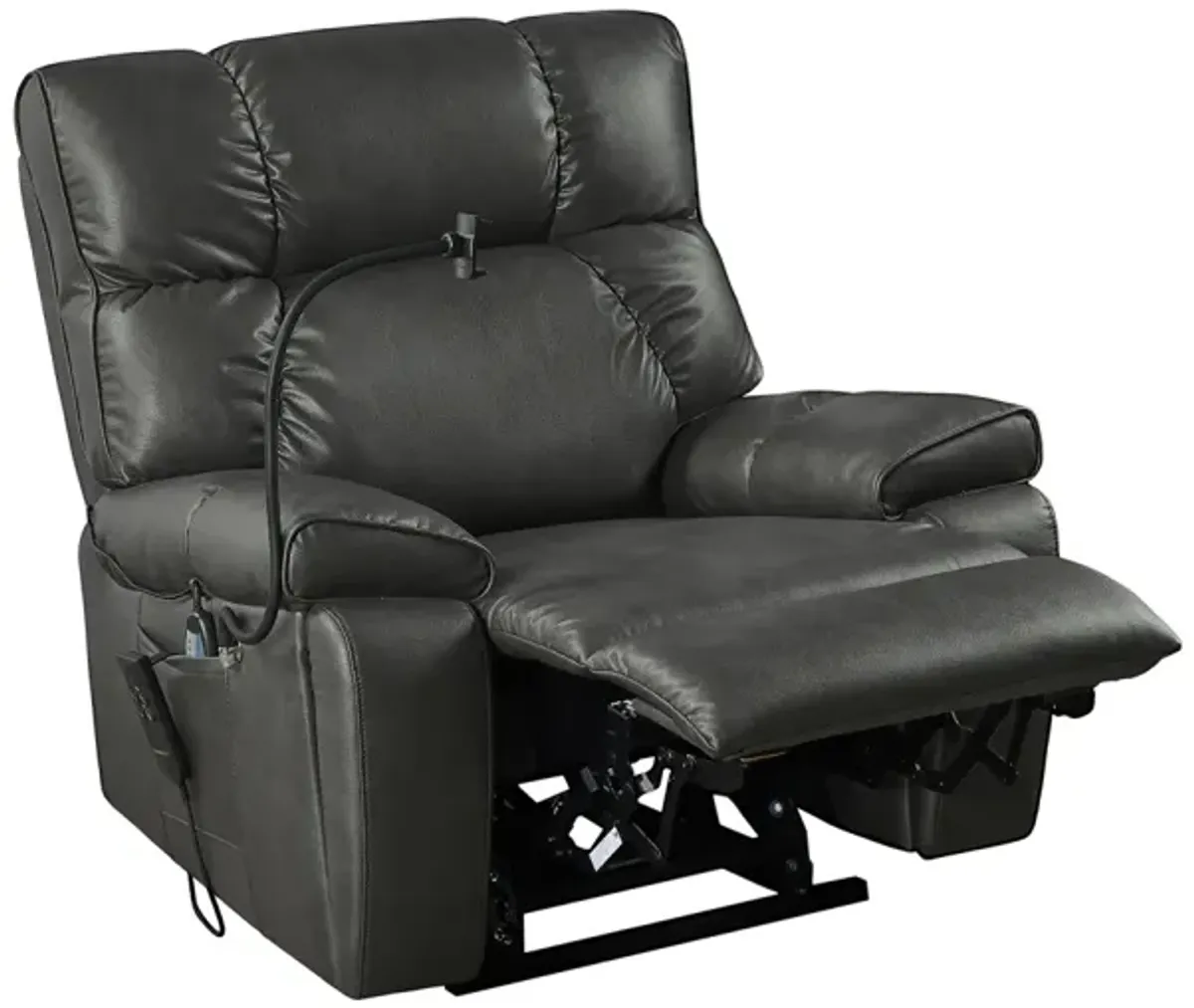 Electric Power Lift Recliner Chair with Massage, Heat & Phone Holder