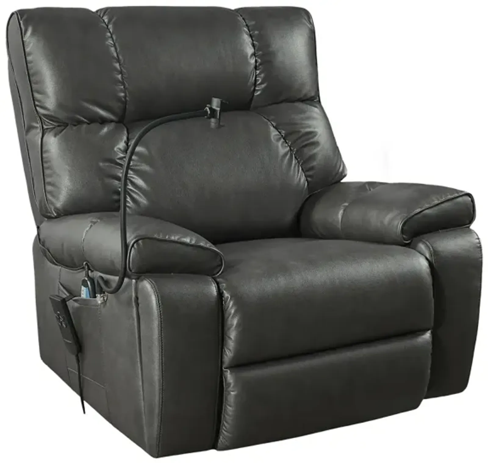 Electric Power Lift Recliner Chair with Massage, Heat & Phone Holder