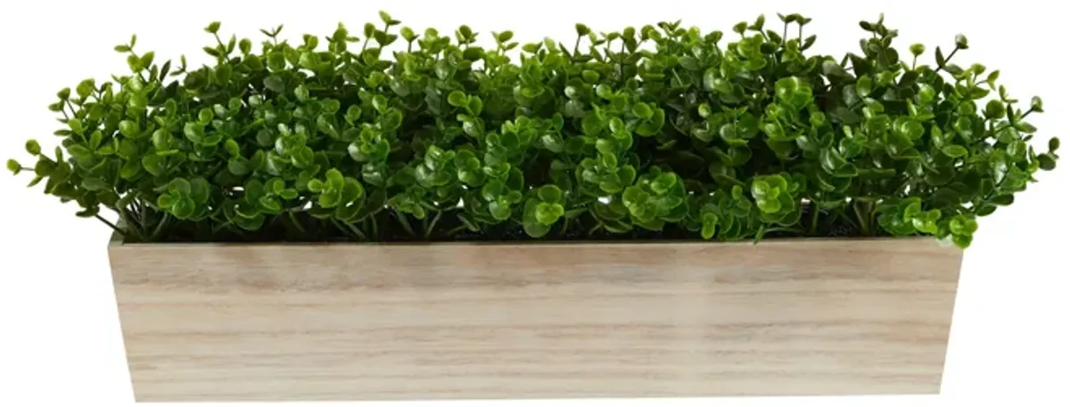 Hivvago 19" Eucalyptus Artificial Plant in Decorative Planter