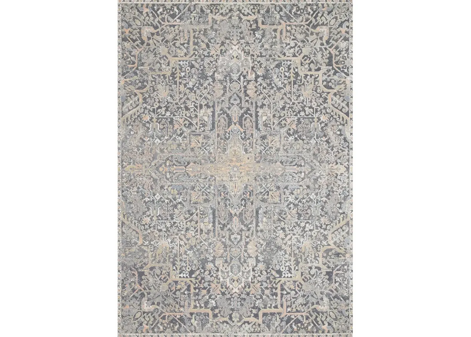 Lucia LUC02 Charcoal/Multi 6'8" x 8'8" Rug