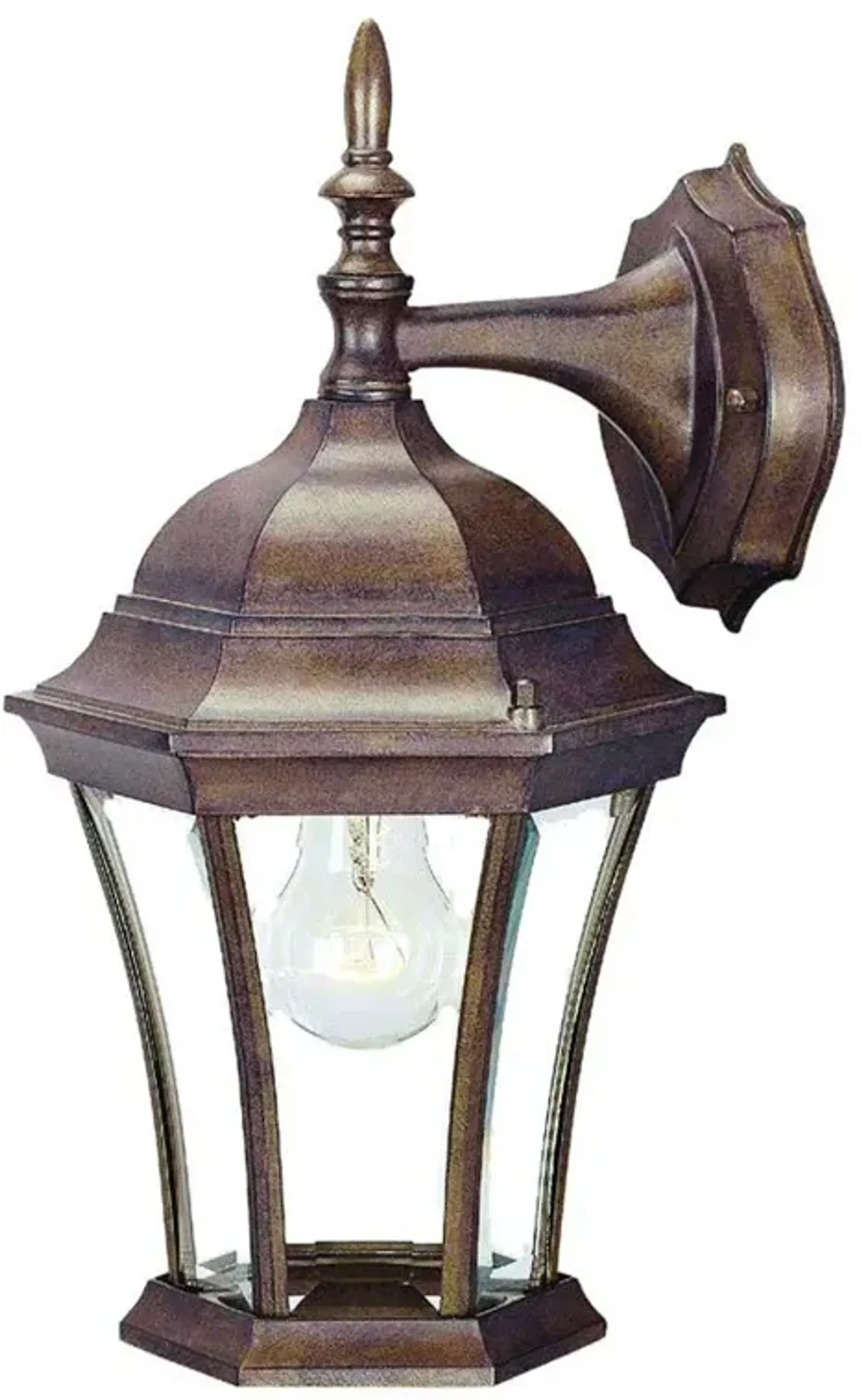 Hivvago Dark Brown Hanging Carousel Lantern Wall Light