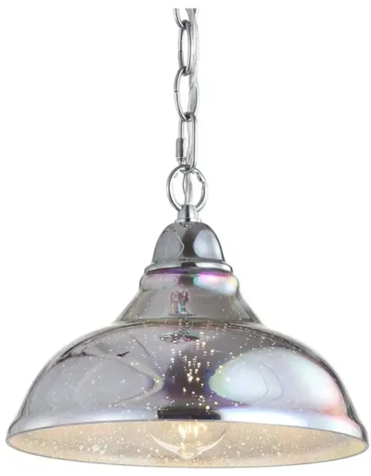 Nira Adjustable 3D Color Burst Glass/Metal Pendant