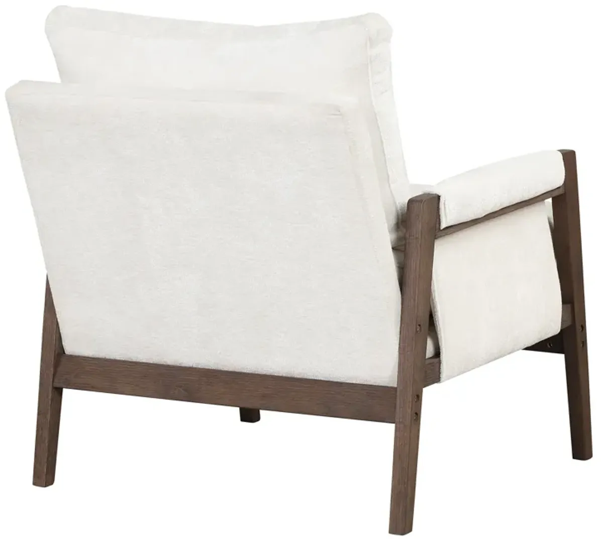 Mid-Century Modern Velvet Accent Chair,Leisure Chair with Solid Wood and Thick Seat Cushion