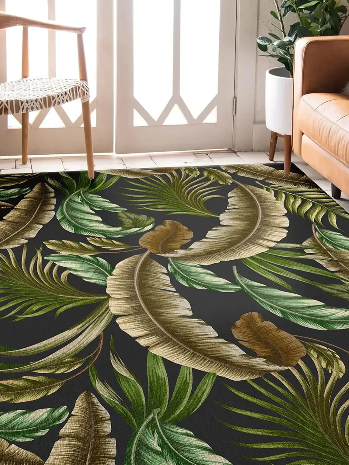 Tropics TC1 Black 5' x 7'6" Rug