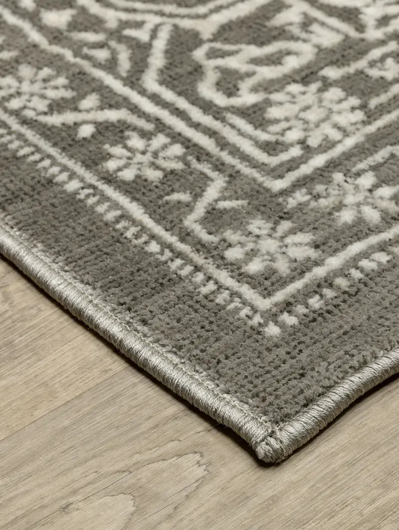 Intrigue 3'10" x 5'5" Grey Rug