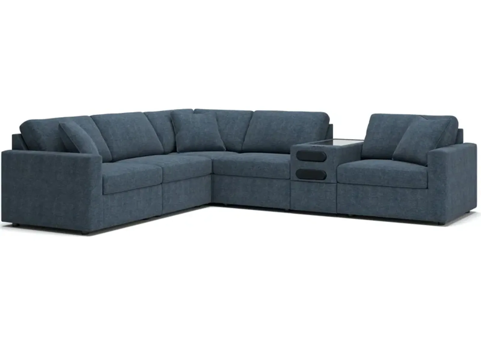 Modmax Ink 6-Piece Sectional with Audio Console