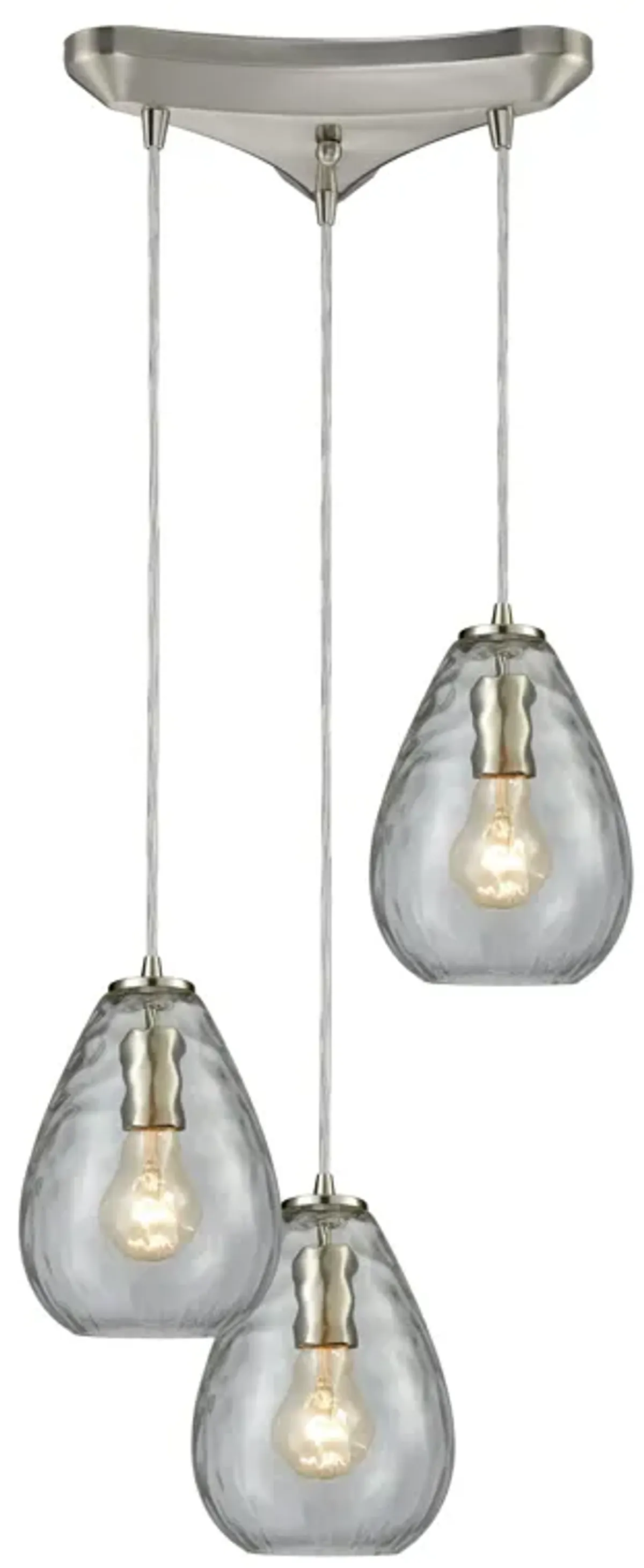 Lagoon Silver Triangular Mini Pendant