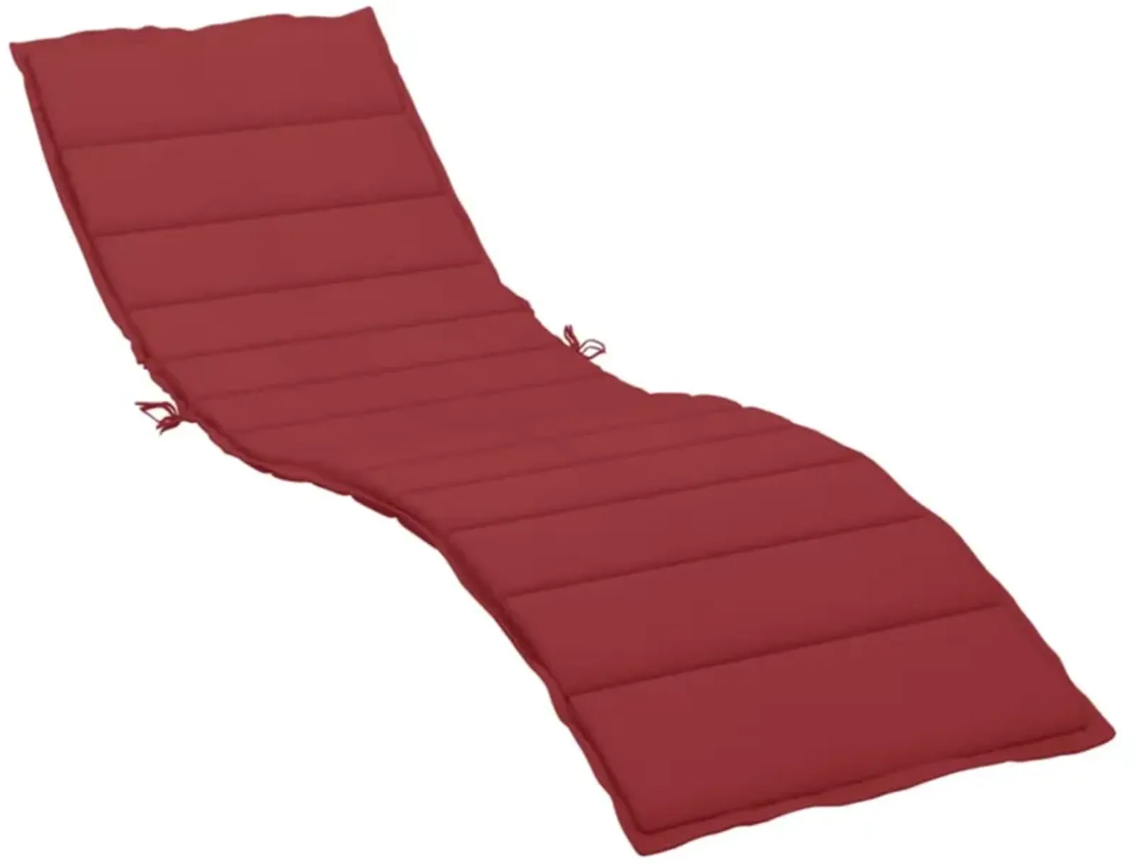 vidaXL Sun Lounger Cushion Wine Red 78.7"x27.6"x1.2" Fabric