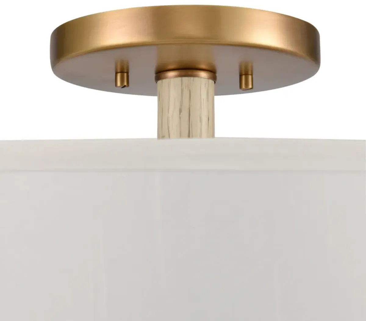 Neville 20'' Wide 4-Light Brass Semi Flush Mount