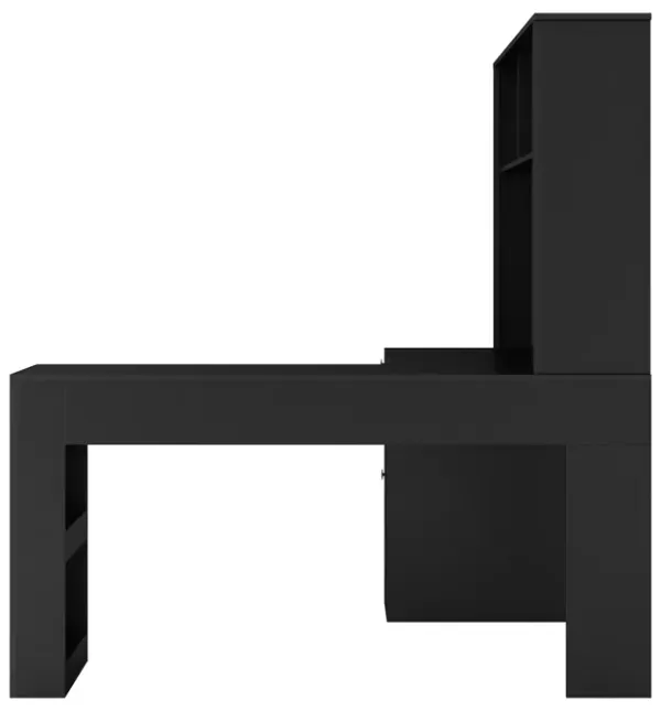 Streamdale Space-Saving L-Shaped Desk with 2 USB Ports & 3 Outlets