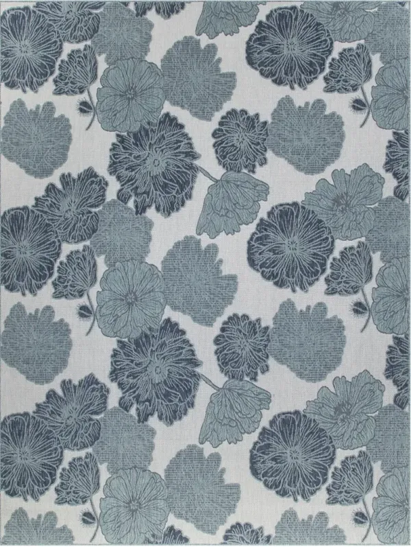 Garden Oasis GOA04 Blue 10' x 14' Rug