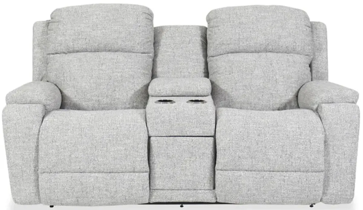 Dorian Power Reclining Loveseat with Headrest, Lumbar and Console