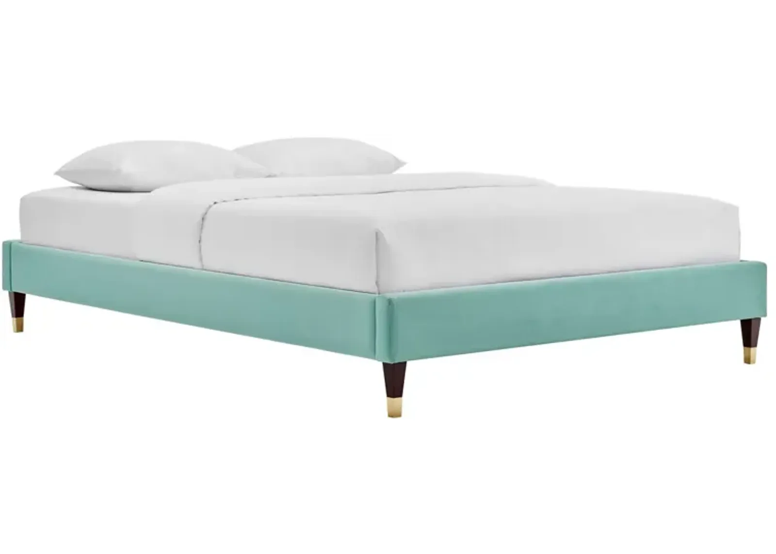 Modway - Harlow Queen Performance Velvet Platform Bed Frame