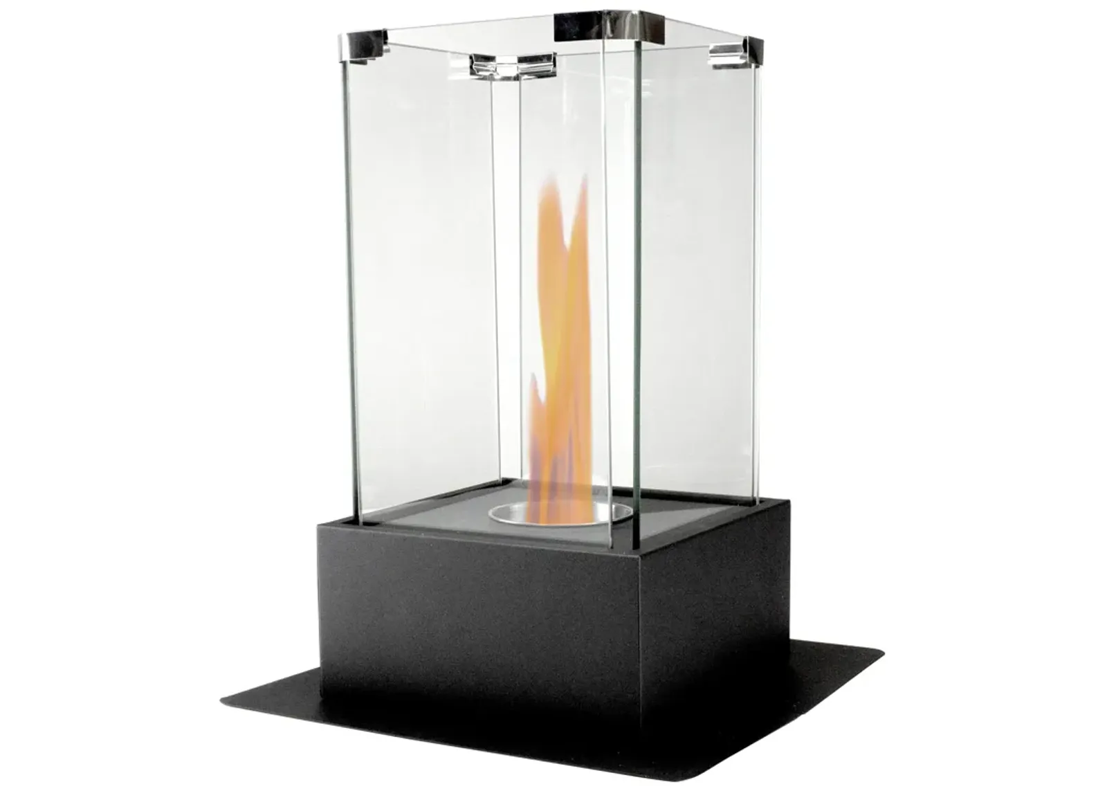 15" Bio Ethanol Ventless Portable Tabletop Fireplace with Flame Guard