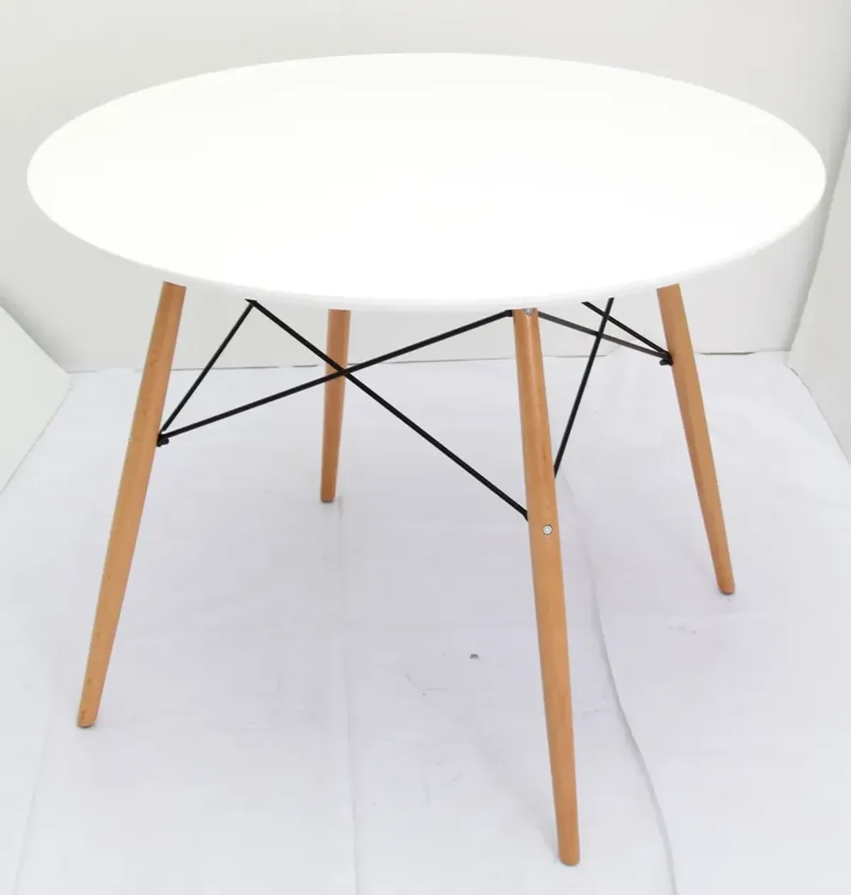 Orange PU Seat, Chrome Base Stool.