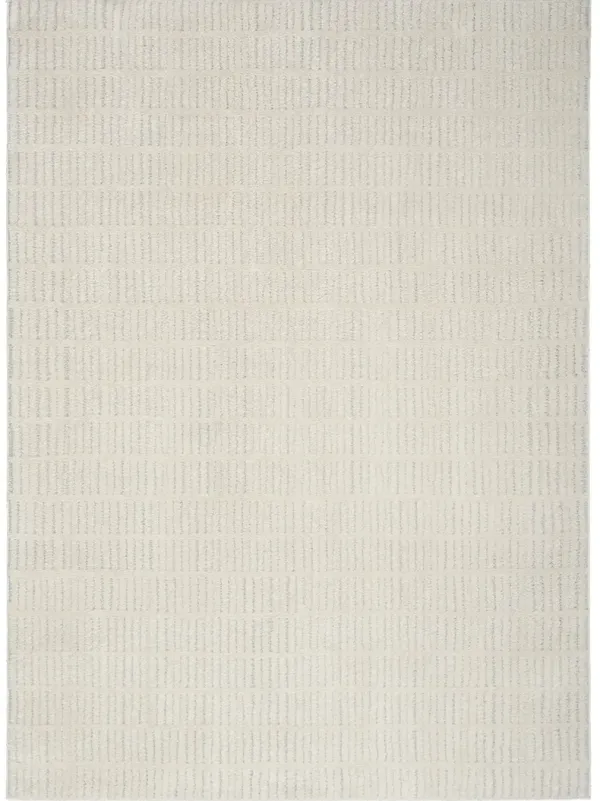 Modern Comfort MNC03 Ivory/Gray 5'3" x 7' Rug