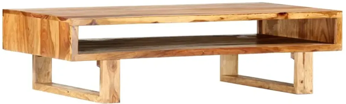 vidaXL Coffee Table 43.3x21.7x11.8 Solid Sheesham Wood