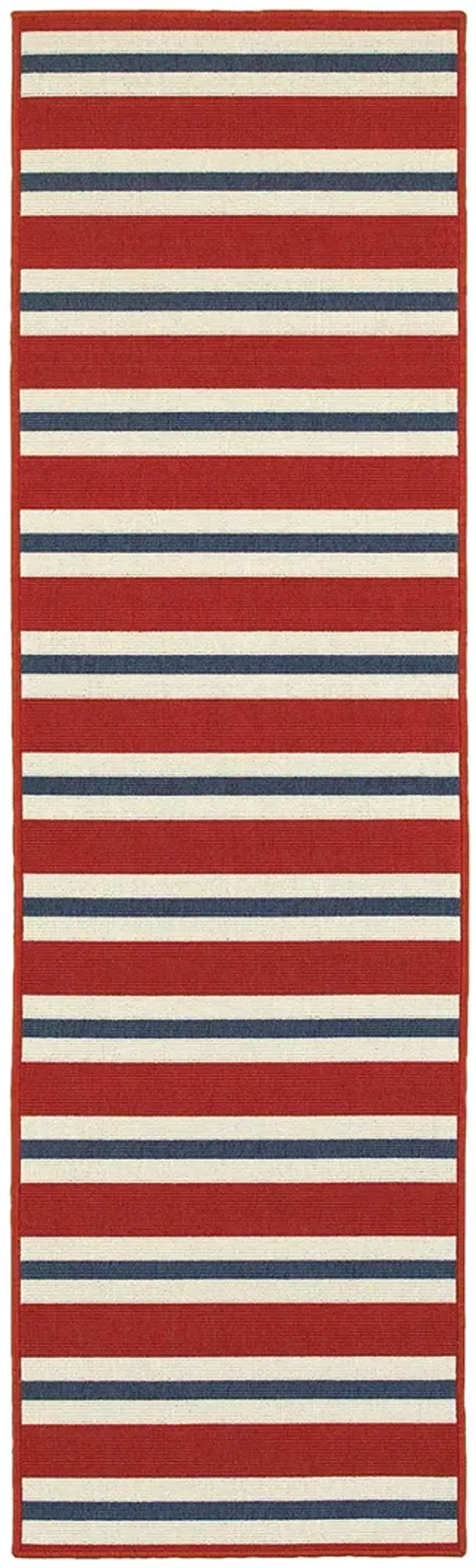 Meridian 2'3" x 7'6" Red Rug