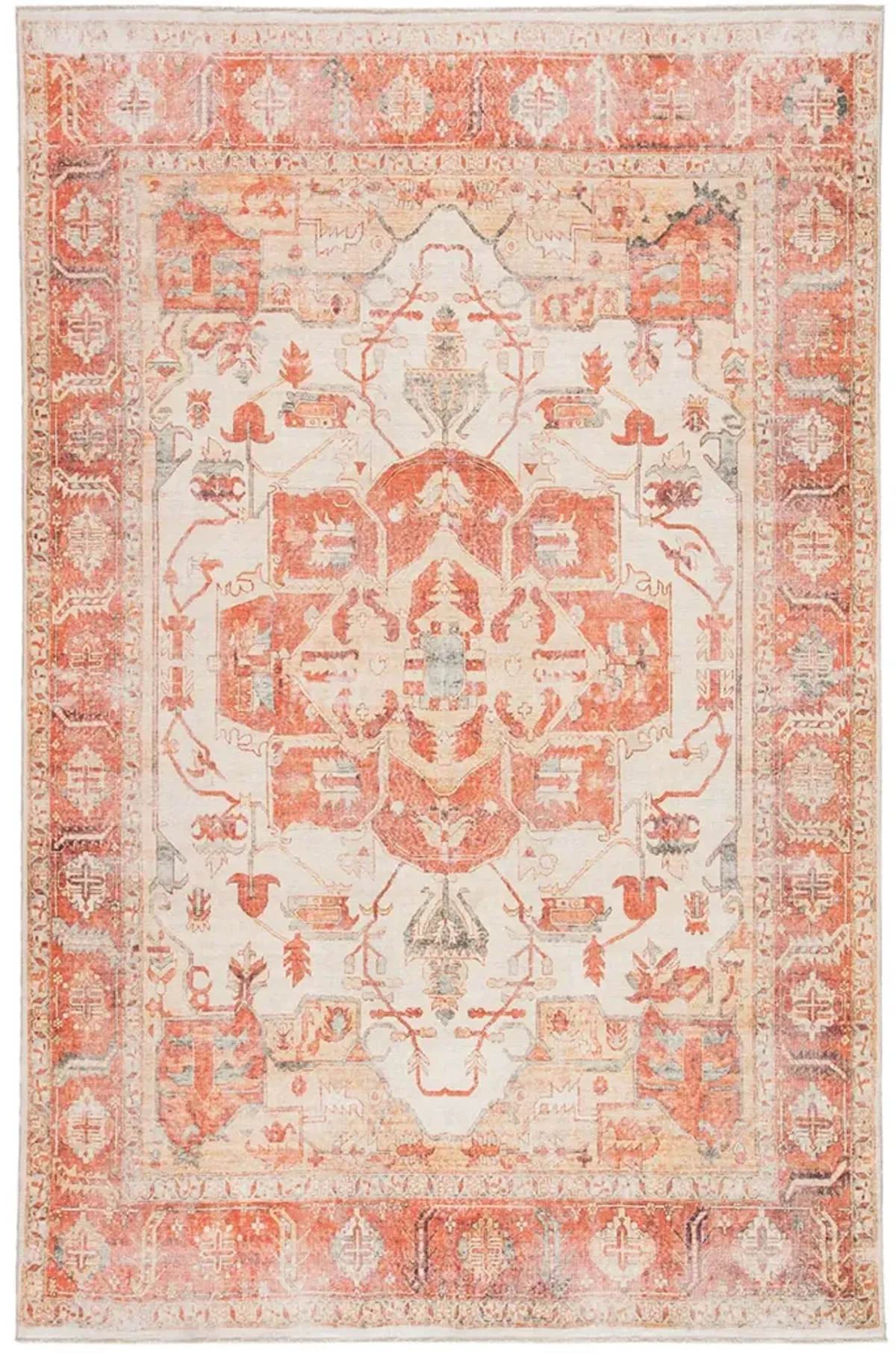 Boheme Rhoda Orange 6' x 9' Rug