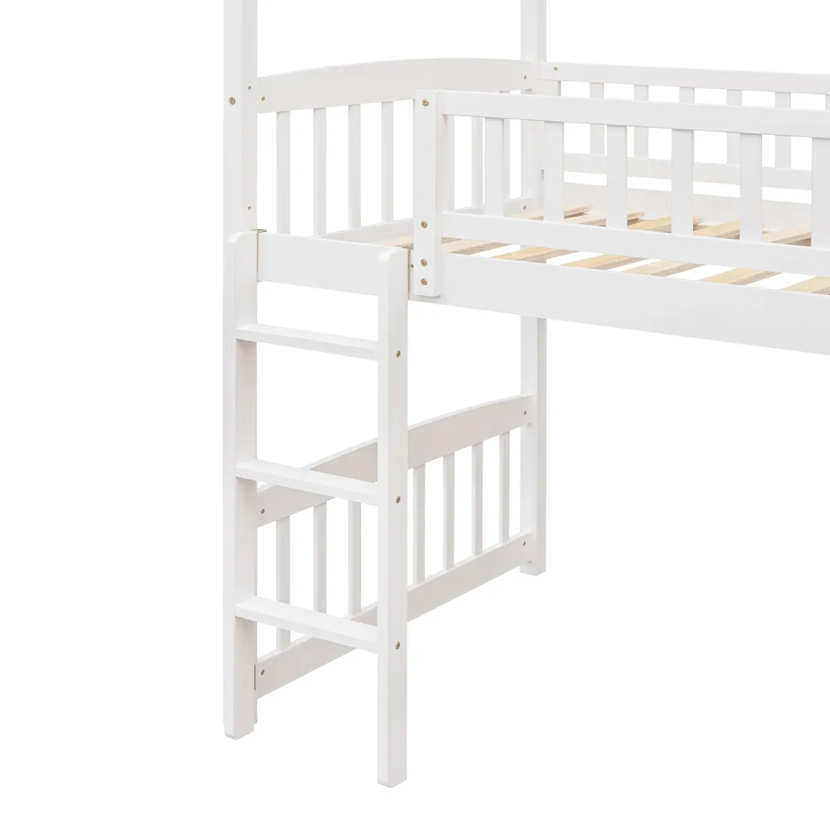 Merax House Bed Loft Bed with Slide