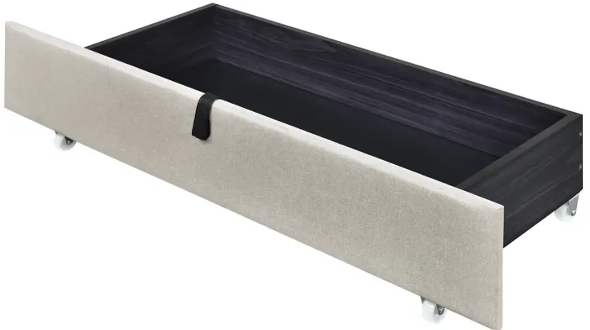 Merax Upholstered Platform Bed with LED Frame