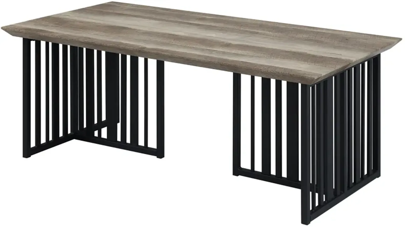 ACME Zudora Coffee Table, Antique Oak & Black Finish