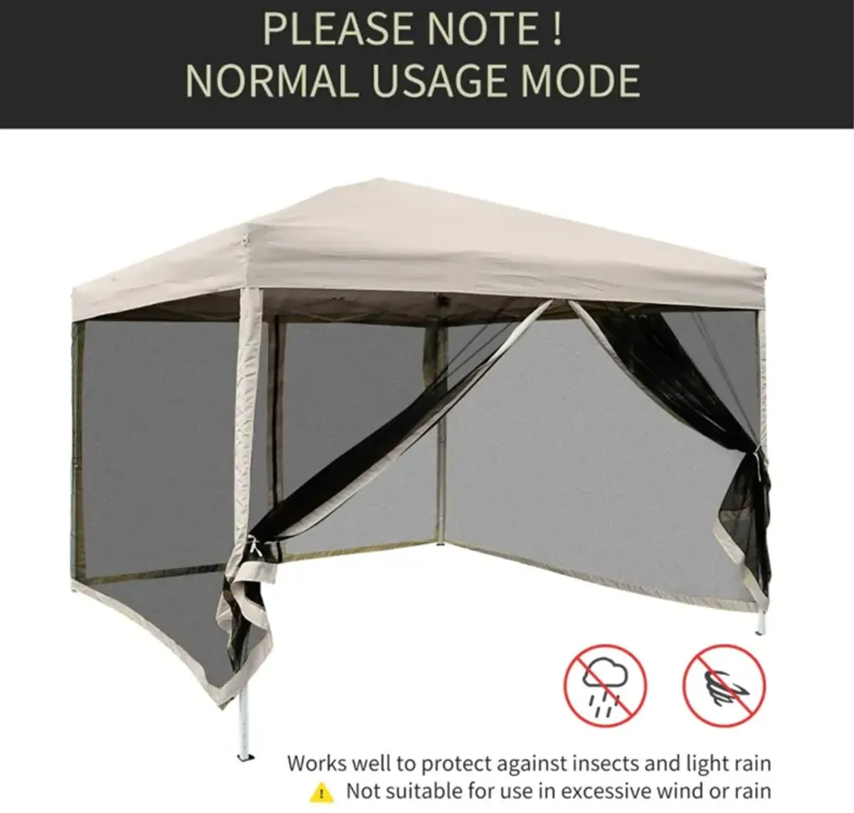 Portable Pop Up Party Tent for Backyard Weddings and Markets